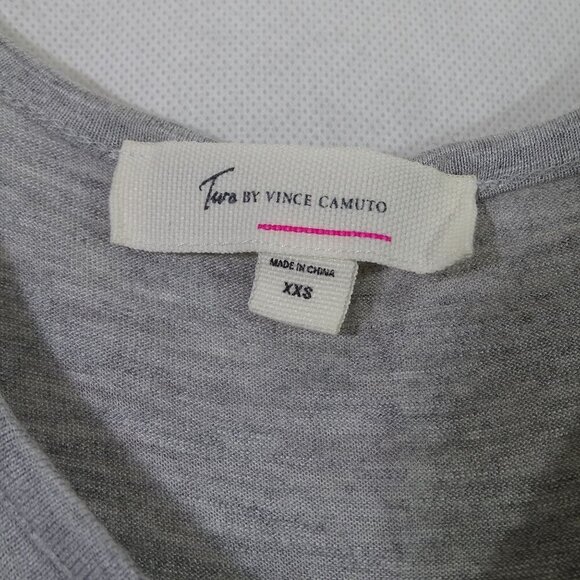 Tara By Vince Camuto Heather Gray Sleeveless High-Low Tank Top Women Size XXS - Picture 4 of 7